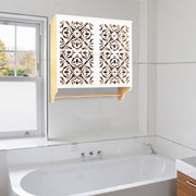 Bathroom Wall Mounted Cabinet With Towel Rod